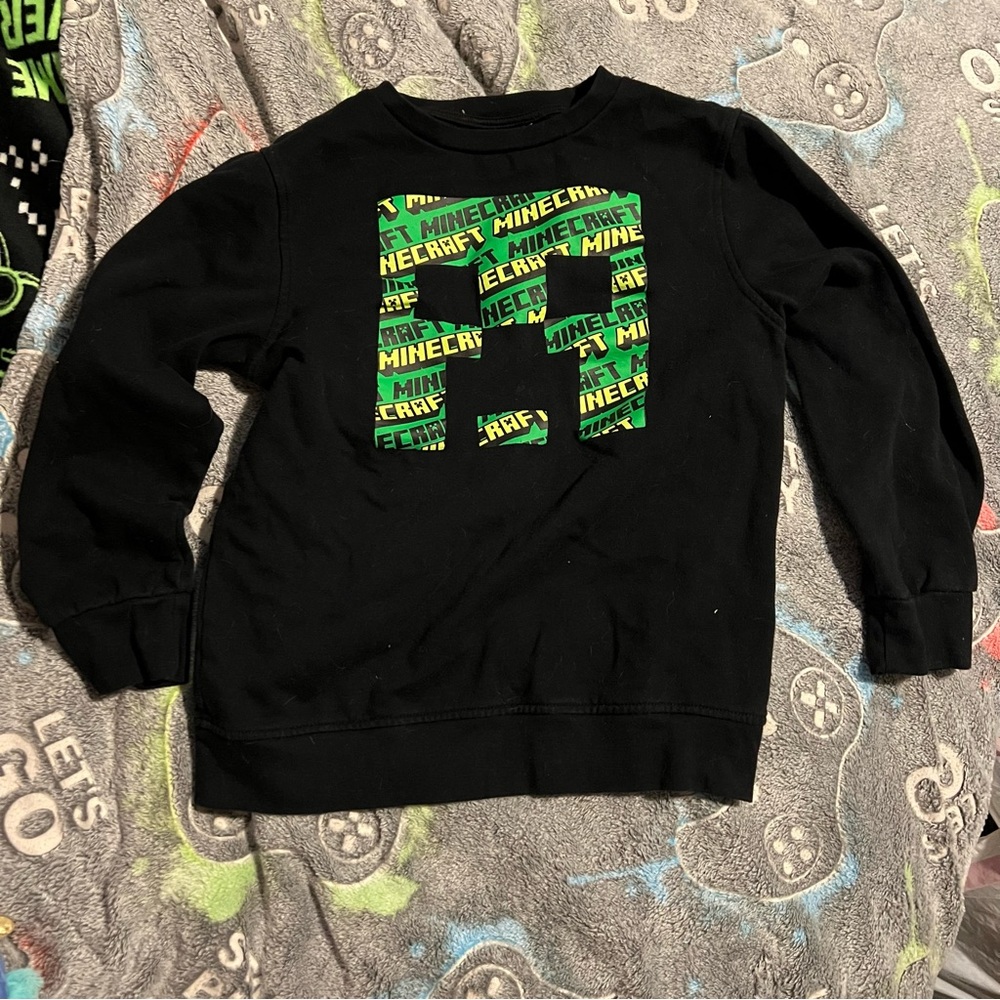 Youth Large Minecraft Crewneck sweatshirt